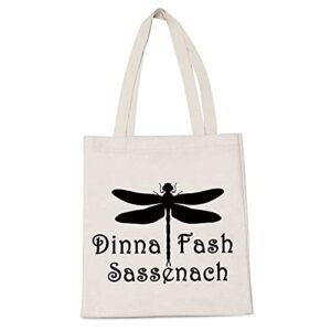levlo dragonfly fans tote bags dinna fash sassenach shopping bags dragonfly lover tote bags sister mother (dinna fash sassenach)