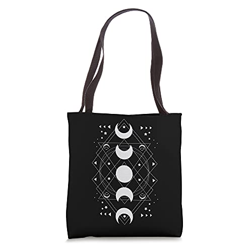 Sacred Geometry Gothic Wiccan Witch Balckcraft Wicca Occult Tote Bag