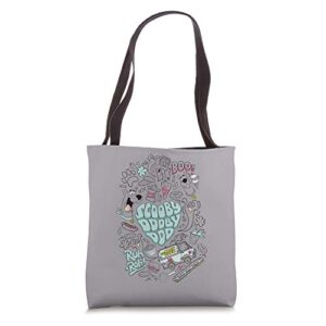 scooby-doo icon collage tote bag