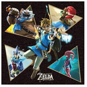 prolific art galleries the legend of zelda canvas print poster wall art decor (6×6 inch) – link with the four champions of hyrule – daruk,mipha,revali and urbosa