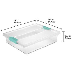 Tribello Plastic Storage Containers With Lids For Organizing - (Large - 14 x 13 x 3)