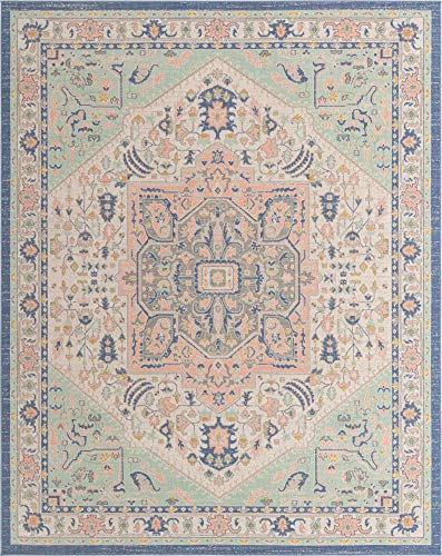 Unique Loom Whitney Collection Traditional Geometric Multi Area Rug (9' 0 x 12' 0)