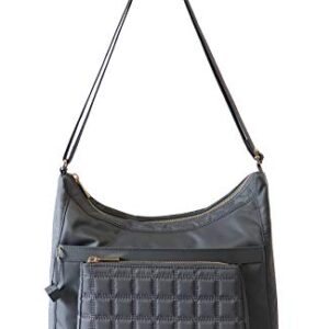 Hedgren Kalpana Quilted Hobo Shoulder, Iron Gate