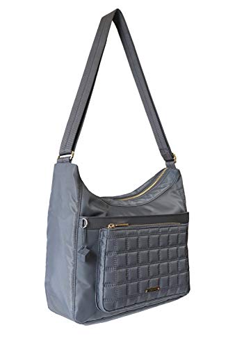 Hedgren Kalpana Quilted Hobo Shoulder, Iron Gate