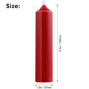 Upgraded MANFLY Low Temperature Candles Low Heat Romantic Candles Wax for Couples, Wedding, Home Decoration, 1PC(Red)