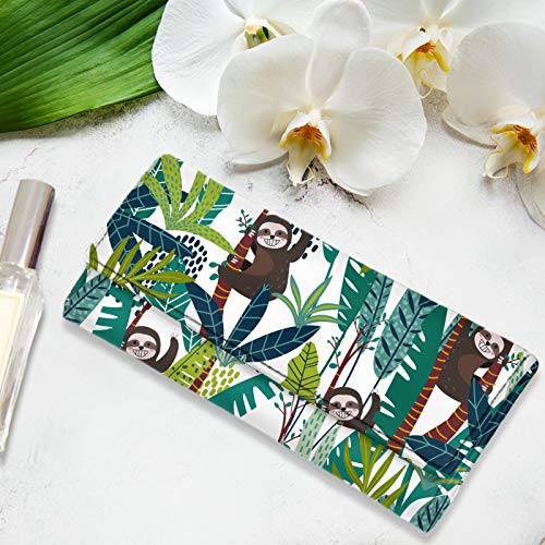 Binienty Cow Print Custom Blocking Wallets for Women Girls, Trifold Leather Purses, Luxury Clutch Wallet