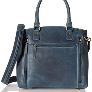 Gun Tote'n Mamas womens - Tote'n (Blue) Concealed Carry Purse Distressed Buffalo Leather Town Tote by Gun Tote n Mamas Blue , Blue, Medium US