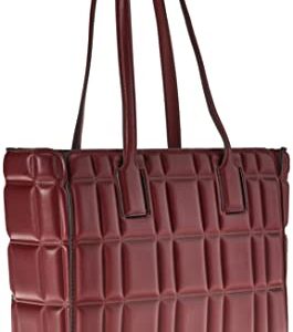 Calvin Klein Noa Top Zip Tote, Port Embossed Grid