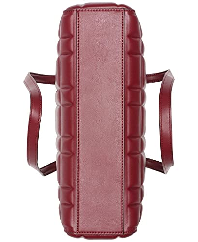 Calvin Klein Noa Top Zip Tote, Port Embossed Grid