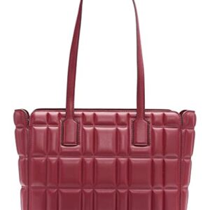 Calvin Klein Noa Top Zip Tote, Port Embossed Grid