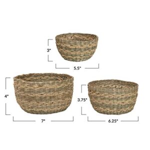 Bloomingville Seagrass, Natural, Set of 3 Basket, 3