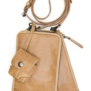 Frye womens Melissa 3-in-1 Crossbody Bag, Beige, One Size US