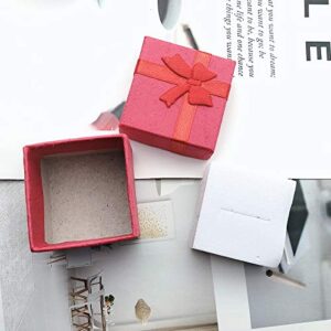 Markeny 32 Pcs Gift Box Set Ring for Ring and Earring Jewelry Anniversaries, Weddings, Birthdays, 4Color