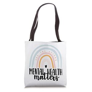 mental health matters gift end the stigma mental illness tote bag