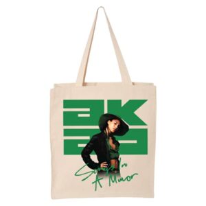 alicia keys official songs in a minor 20th anniversary tote, natural, one size