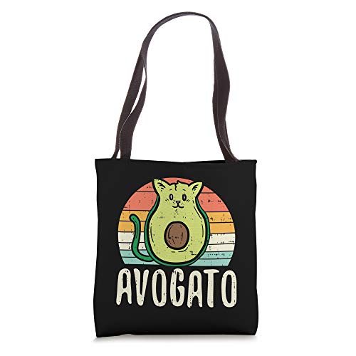 Avogato Cat Avocado Retro Cinco De Mayo Spanish Mexican Tote Bag