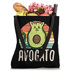 Avogato Cat Avocado Retro Cinco De Mayo Spanish Mexican Tote Bag