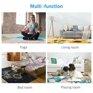 map Area Rugs Non-Slip Floor Mat Doormats Home Runner Rug Carpet for Bedroom Indoor Outdoor Kids Play Mat Nursery Throw Rugs Yoga Mat