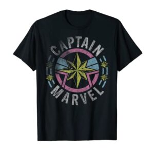 Captain Marvel '90s Style Logo T-Shirt