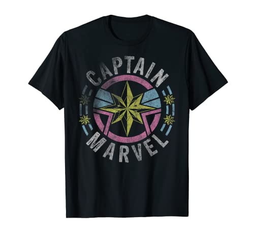 Captain Marvel '90s Style Logo T-Shirt