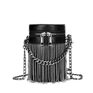 fonettos y2k punk bag tassel totes gothic fringe bag women shoulder funky bags sourpuss rock fashion crossbody handbag