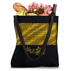 Willy Wonka and the Chocolate Factory the Golden Ticket Tote Bag