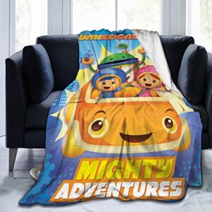 johnhunt team umizoomi blanket anime aultra-soft cozy flannel blankets micro-fleece sofa throw lightweight microfiber bedding blanket 80″ x60