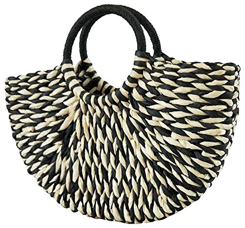 QZUnique Women's Summer Straw Tote Bag Without Lining Handbag Handwoven Shoulder Bag Hobo Purse