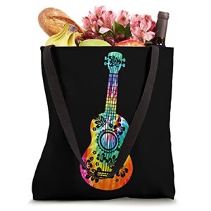 Tie Dye Ukulele Player Hawaiian Musician Tote Bag