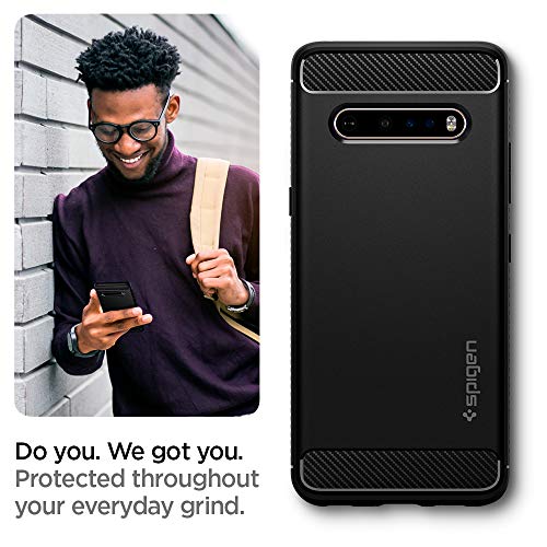 Spigen Rugged Armor Designed for LG V60 ThinQ Case [5G] (2020) - Matte Black