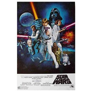tin logo classic star wars movie poster retro bar club family man cave wall decoration 8×12 inches