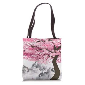 Sakura Tree Japanese Pink Flower Florist Cherry Blossom Tote Bag