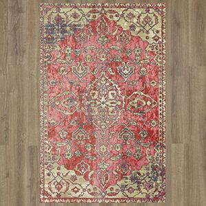 Mohawk Home Siena Floral Ornamental Pink (2' X 3') Accent Rug