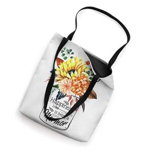 Womens Happiness is Being a MORMOR Cute Flowers Gifts Tote Bag