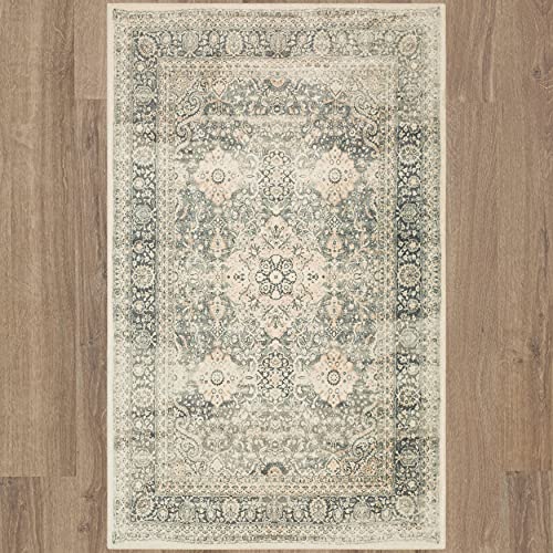 Mohawk Home Quinn Floral Traditional Beige (2' X 3') Accent Rug