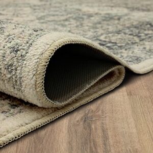 Mohawk Home Quinn Floral Traditional Beige (2' X 3') Accent Rug