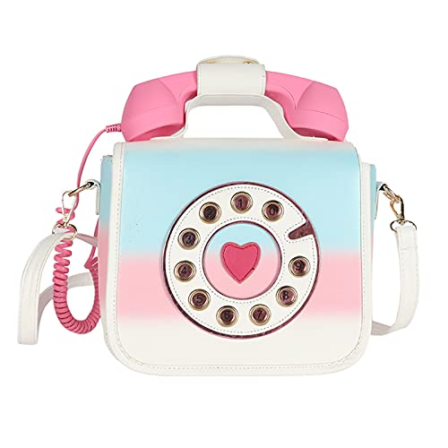 New Women's Shoulder Bag, Creative and Funny Personality Bag, Color Simulation Phone Messenger Bag, with A Microphone That Can Answer Calls, Can Adjust The Volume Bag, Large-capacity Handbag