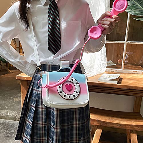 New Women's Shoulder Bag, Creative and Funny Personality Bag, Color Simulation Phone Messenger Bag, with A Microphone That Can Answer Calls, Can Adjust The Volume Bag, Large-capacity Handbag