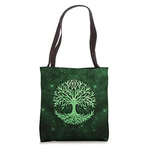 yggdrasil celtic tree of life norse mythology nature forest tote bag