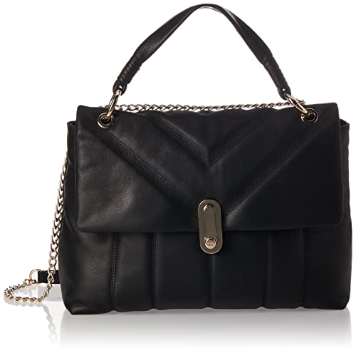 Ted Baker Leather Puffer Quilt Detail Shoulder Bag, Black