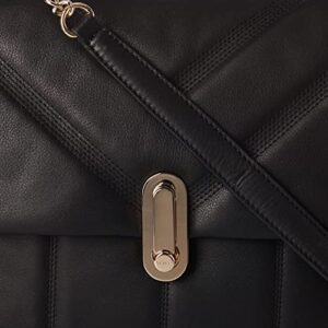 Ted Baker Leather Puffer Quilt Detail Shoulder Bag, Black