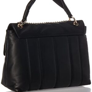 Ted Baker Leather Puffer Quilt Detail Shoulder Bag, Black