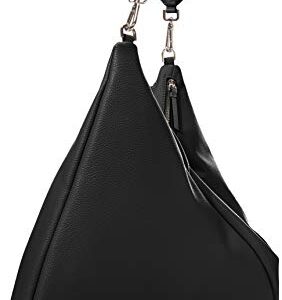 Calvin Klein Geo Rocky Road Hobo, Black/Silver