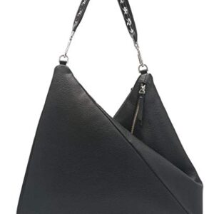 Calvin Klein Geo Rocky Road Hobo, Black/Silver