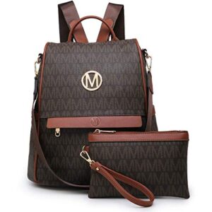 MKP Women Fashion Backpack Wallet Purse 4 Sets