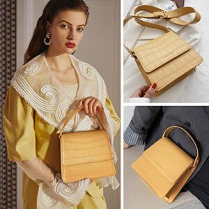 Cute Trendy Purse for women Small Crossbody Bags with Top Handle Mini PU Leather Handbag with Zipper