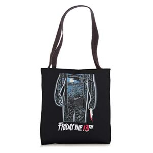 friday the 13th movie poster tote bag