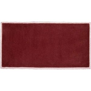 minuteman rectangular 44” x 22” hearth rug – plum wine (h-55)