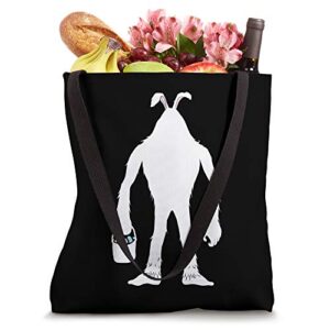 Easter Bunny Bigfoot Rabbit Sasquatch Easter Egg Hunter Tote Bag