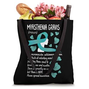 MG Awareness Myasthenia Gravis Neuromuscular Disease Family Tote Bag